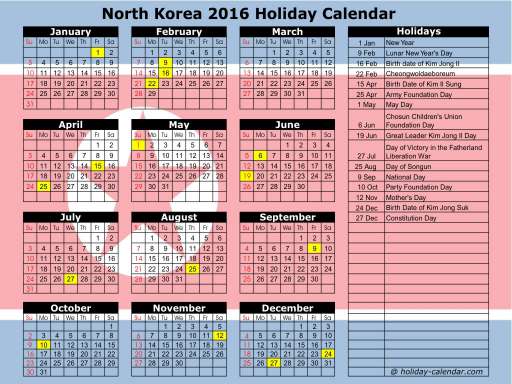 Facts-About-North-Korea-Calender-105-year