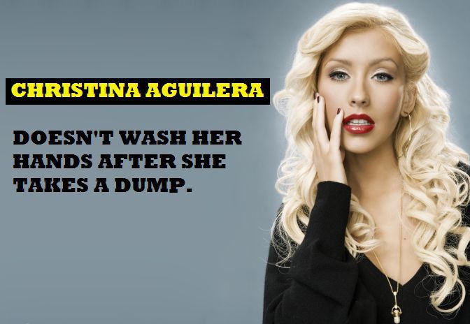 Weird-Habits-of-Celebrities-Christina-Aguilera