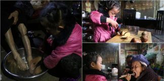 Anna Wang Chinese Girl Helping Grand Parents (8)